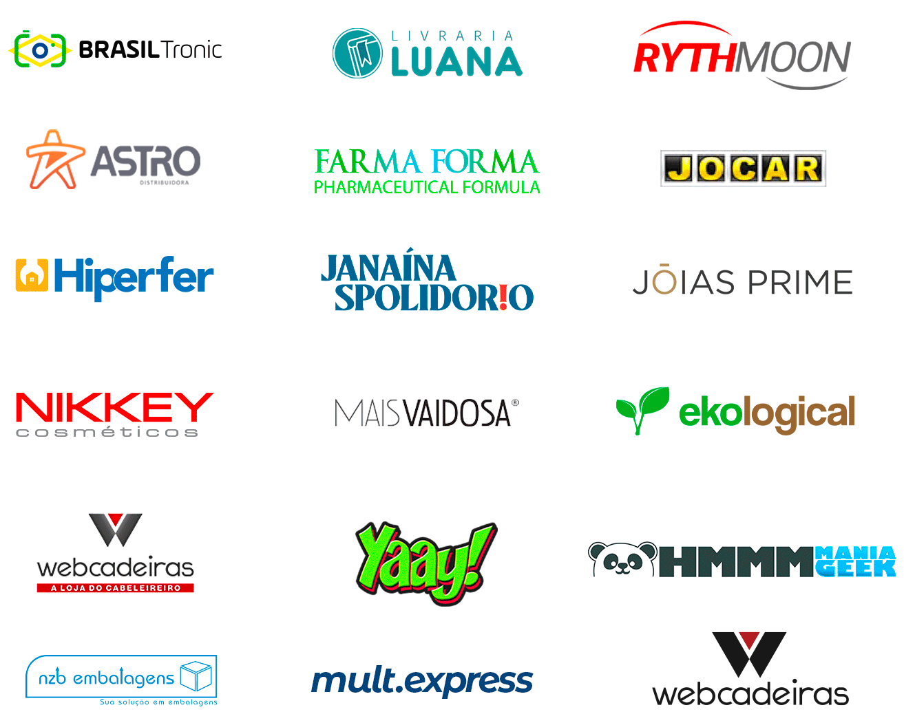 Logotipos de clientes